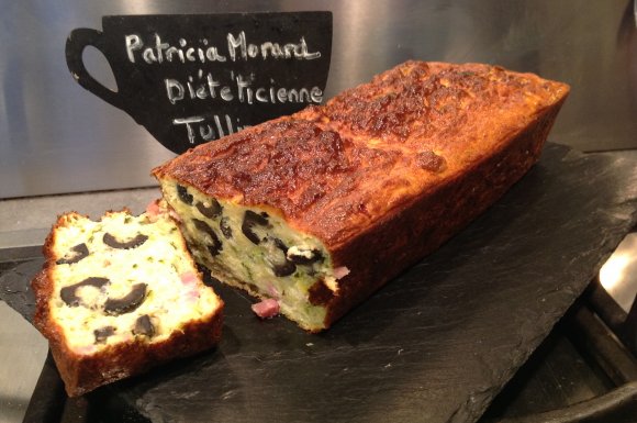 Cake olives light Patricia Morard diététicienne Tullins