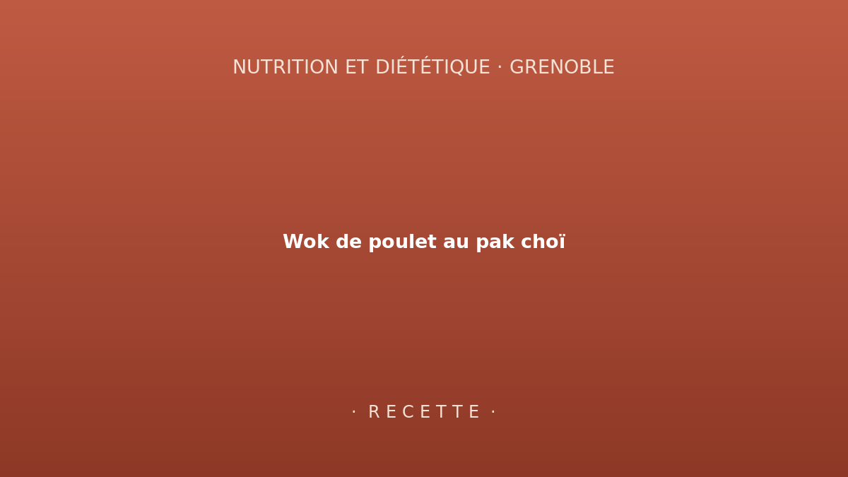 Wok de poulet au pak choï : recette facile au wok